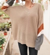 Haptics The Edge Of Your Sleeve Sweater In Taupe In Beige