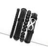 Sohi Black Color Trendy Casual Pu Leather Designer Bracelet For Women's In Black