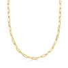 CANARIA FINE JEWELRY CANARIA 10KT YELLOW GOLD PAPER CLIP LINK NECKLACE
