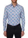 SOCIETY OF THREADS MENS SLIM FIT STRETCH BUTTON-DOWN SHIRT