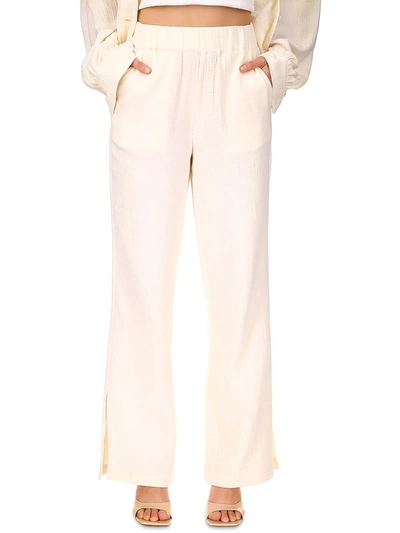 Sanctuary Sunset Straight-leg Pants In Beige