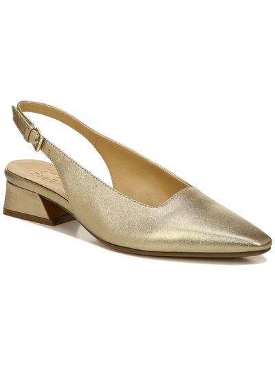 Naturalizer Lesley Womens Slingback Pumps In Gold
