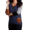French Kyss Boucle Pocket Sweater In A/s In Multi