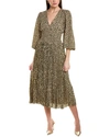Traffic People Aurora Maxi Dress In Green
