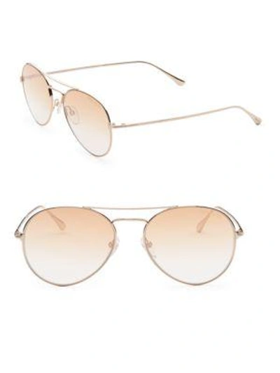 Tom Ford Ace 55mm Aviator Sunglasses In Gold