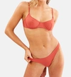 Solid & Striped Eva Bikini Bottom In Riad In Pink