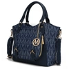 Mkf Collection By Mia K Fula Signature Satchel Handbag In Blue