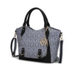 Mkf Collection By Mia K Fula Signature Satchel Handbag In Grey