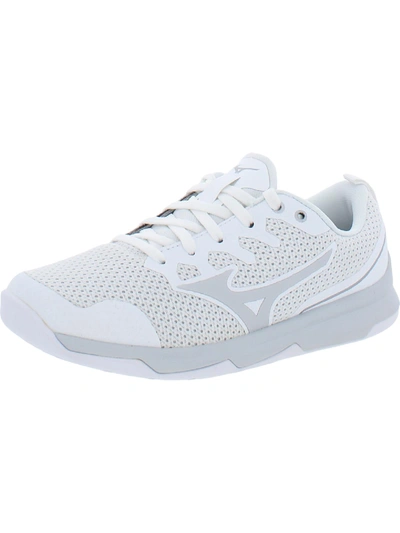 Mizuno Tc-02 Womens Fitness Workout Athletic And Training Shoes In White