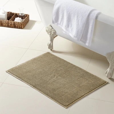 Modern Threads Turkish Cotton Reversible Bath Rug In Oatmeal