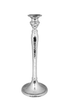 CLASSIC TOUCH DECOR NICKEL CANDLESTICK - 10.5"H