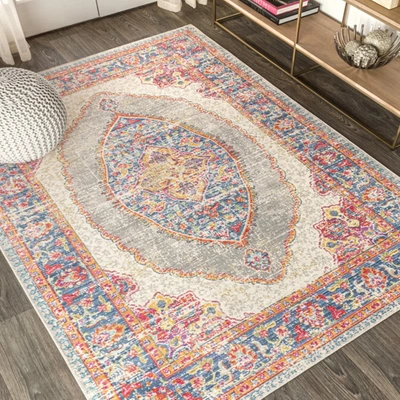 Jonathan Y Kilia Medallion Area Rug In Pink