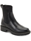 Alfani Tackoma Womens Faux Leather Manmade Ankle Boots In Black