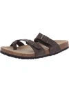 ARIZONA JEANS CO. FAIRHAVEN WOMENS SLIP ON THONG FOOTBED SANDALS