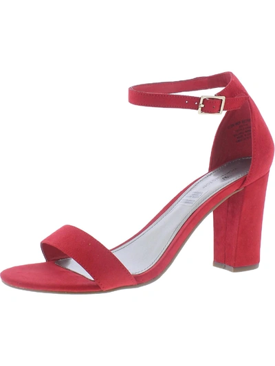 Worthington Beckwith Womens Padded Insole Ankle Strap Dress Sandals In Red