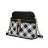 Mkf Collection By Mia K Suki Checkered Crossbody Handbag In Black