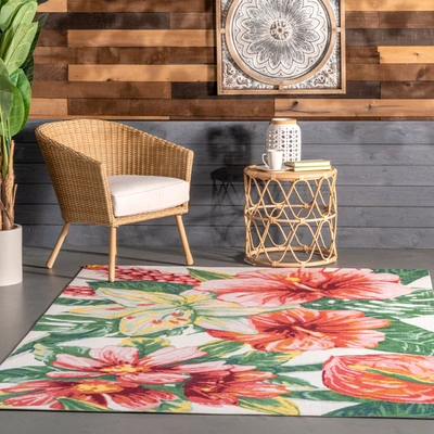 Nuloom Contemporary Floral Sabrina Area Rug In Multi