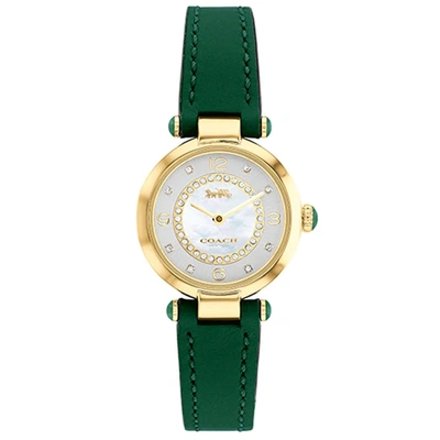 Coach Women's Cary Silver Mother Of Pearl Dial Watch In Gold