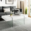 Safavieh Jacob Rectangular Glass Leg Modern Coffee Table