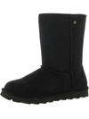 BEARPAW ELLE WOMENS FAUX SUEDE PULL ON MID-CALF BOOTS