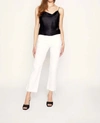 BLUE REVIVAL QUINN MID RISE STRAIGHT JEANS IN WHITE