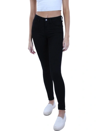 Dstld Womens High Rise Everyday Skinny Jeans In Black