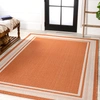 Jonathan Y James Modern Border Stripe Indoor/outdoor Area Rug