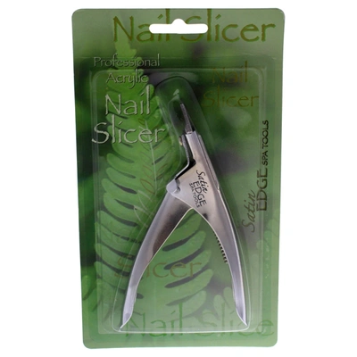 Satin Edge Professional Acrylic Nail Slicer By  For Unisex -1 Pc Nail Slicer In Green