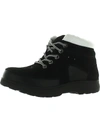 Array Mazie Womens Leather Round Toe Ankle Boots In Black