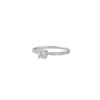 LOVISA STERLING SILVER DIAMANTE STONE AND BAND RING