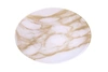 CLASSIC TOUCH DECOR SET OF 4 GOLD-WHITE MARBLE PLATES - 8.25"D