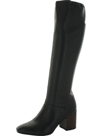 Franco Sarto Tribute Womens Zip Up Square Toe Mid-calf Boots In Black