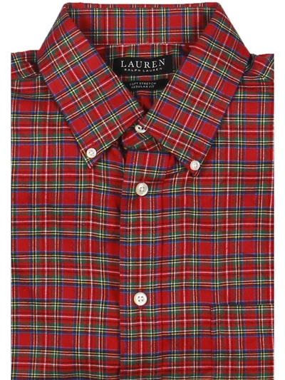 Lauren Ralph Lauren Mens Microfiber Point-collar Button-down Shirt In Multi