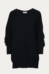 Esley Collection Favorite Slouchy Sweater In Black In Black
