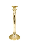 CLASSIC TOUCH DECOR GOLD CANDLESTICK - 12.25"H