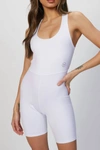 Héros The Short Unitard In White In White