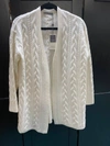 ALASHAN CASHMERE RILEY CABLE CARDIGAN IN CHALK