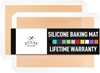 Zulay Kitchen (2 Pack) Reusable Silicone Baking Mat Sheet Set