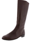 Elites By Walking Cradles Mates 14" Womens Leather Knee-high Dress Boots In Brown