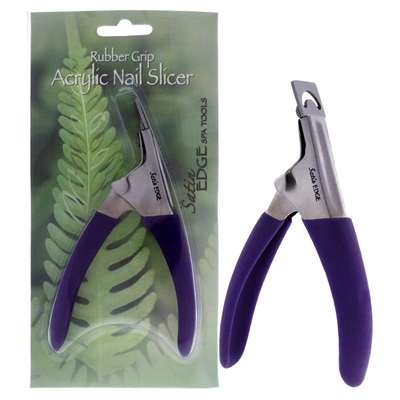 Satin Edge Rubber Grip Acrylic Nail Slicer By  For Unisex - 1 Pc Nail Slicer In Green