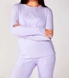 French Kyss Crew With Star In Lilac In Purple