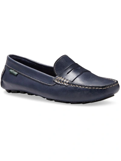 Eastland Patricia Leather Moc Loafer In Navy