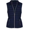 Michael Kors Down Fill Full Zip Removable Hood Puffer Vest In Navy Blue