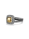 DAVID YURMAN Albion Petite Ring with Gemstone & Diamonds