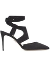 PAUL ANDREW ankle strap pumps,LEATHER100%