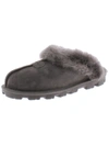 Ugg Coquette Womens Suede Lined Mule Slippers In Grey