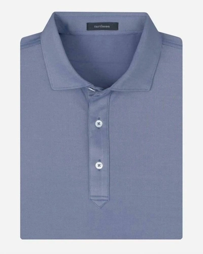 Turtleson Men Pendry Long Sleeve Oxford Polo In Navy In Blue