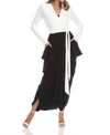 One Essence Carni Cropped Wrap Top/jacket In White In White