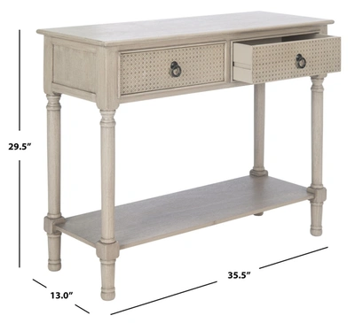 SAFAVIEH HAINES 2DRW CONSOLE TABLE