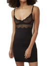 Timpa Lingerie Alice Slip Dress In Black In Black